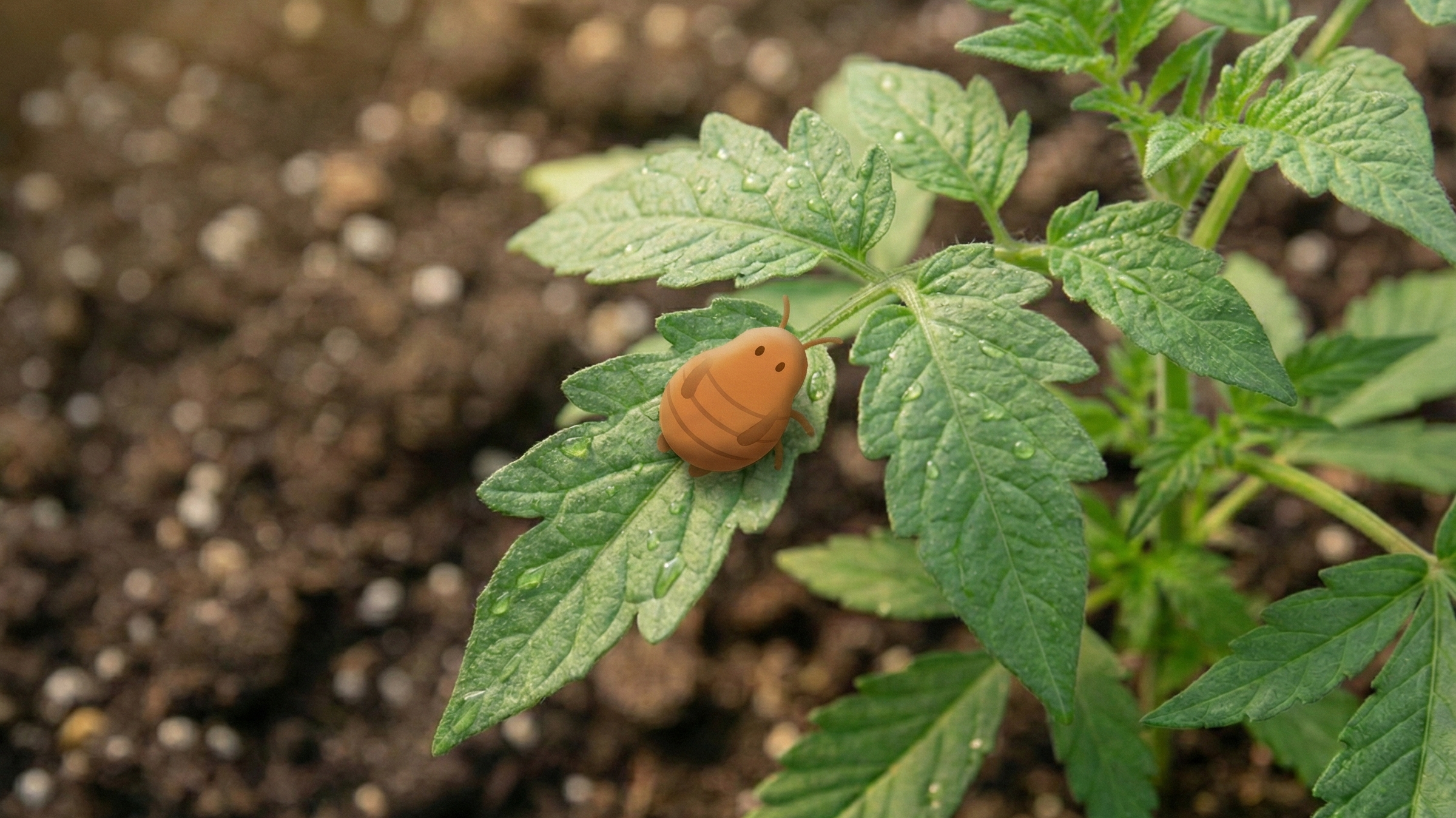 Predatory mite acting as organic biological pest control