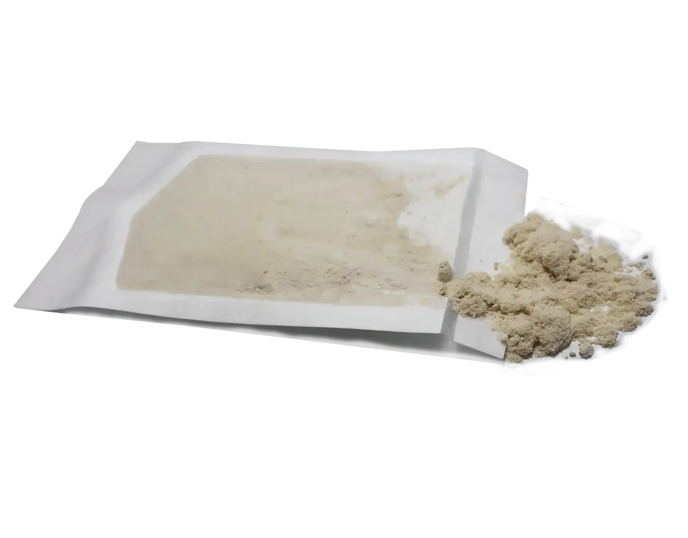 Steinernema feltiae beneficial nematodes package for fungus gnat control showing powder content spilling from bag