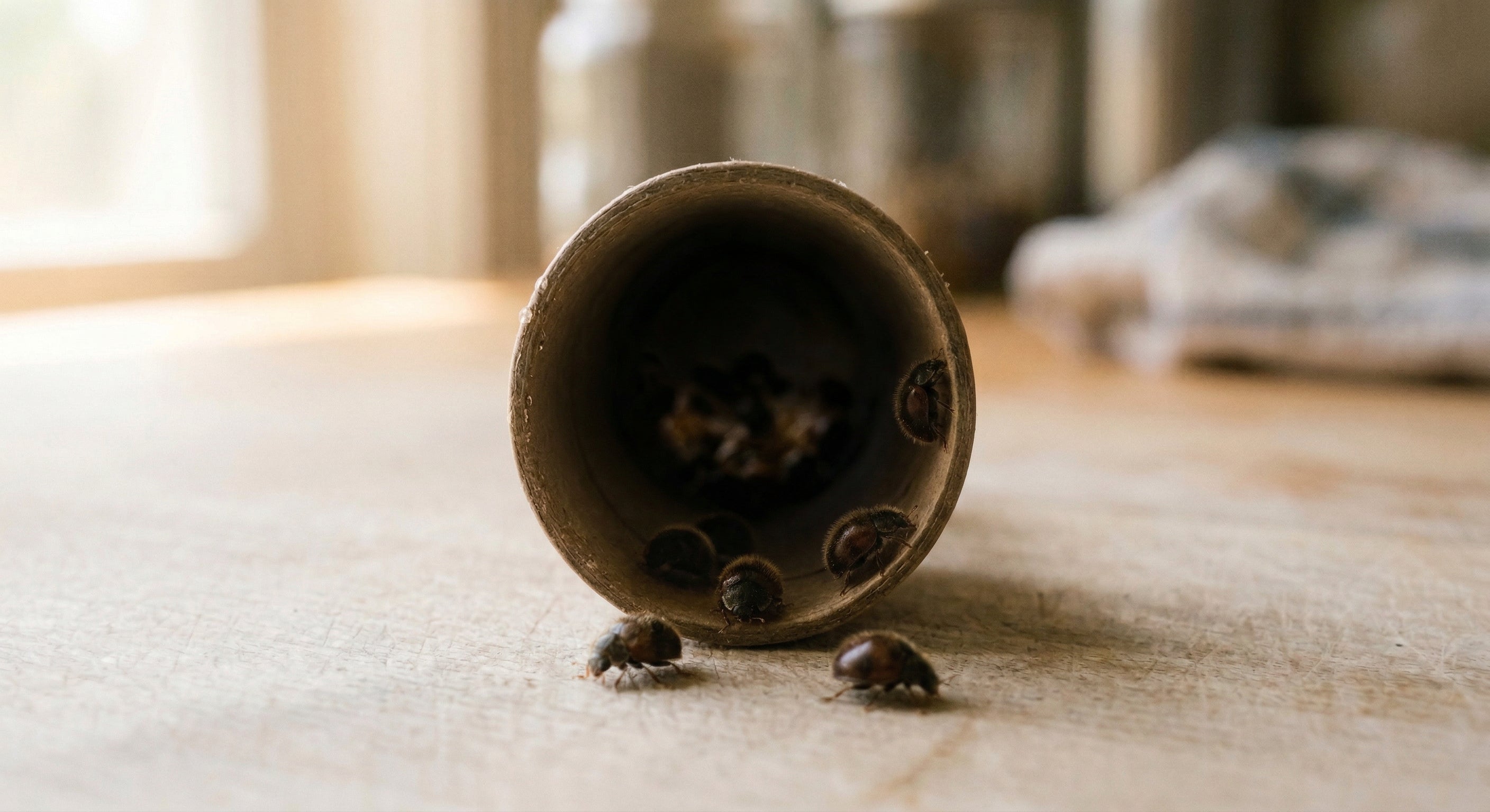 Beneficial insect container — what it looks like when it arrives