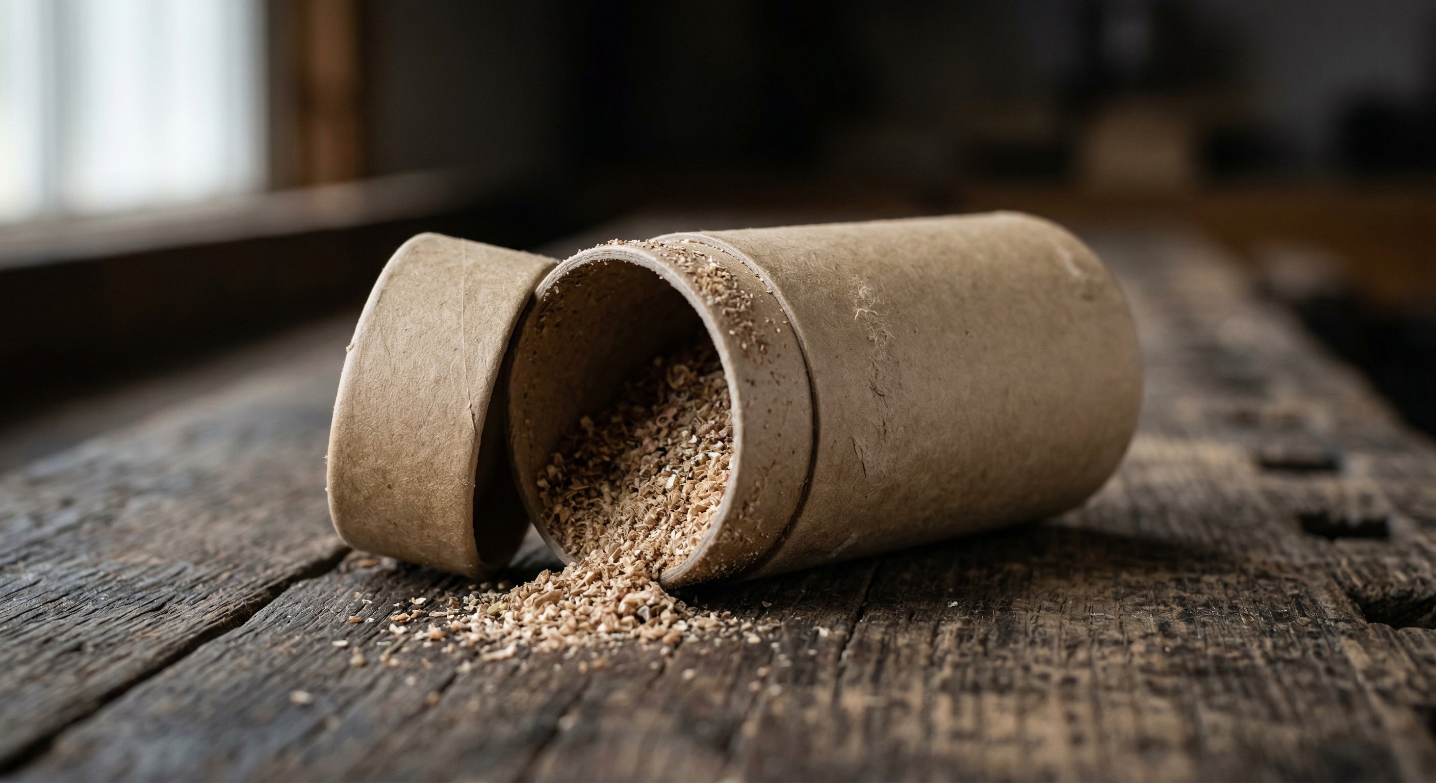 Kraft paper tube of predatory mites — what it looks like when it arrives