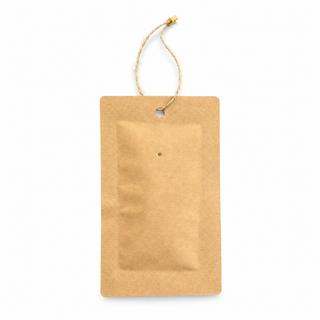 Kraft paper sachet filled with predatory mite eggs and larve prepared to be a broad application pest preventative 