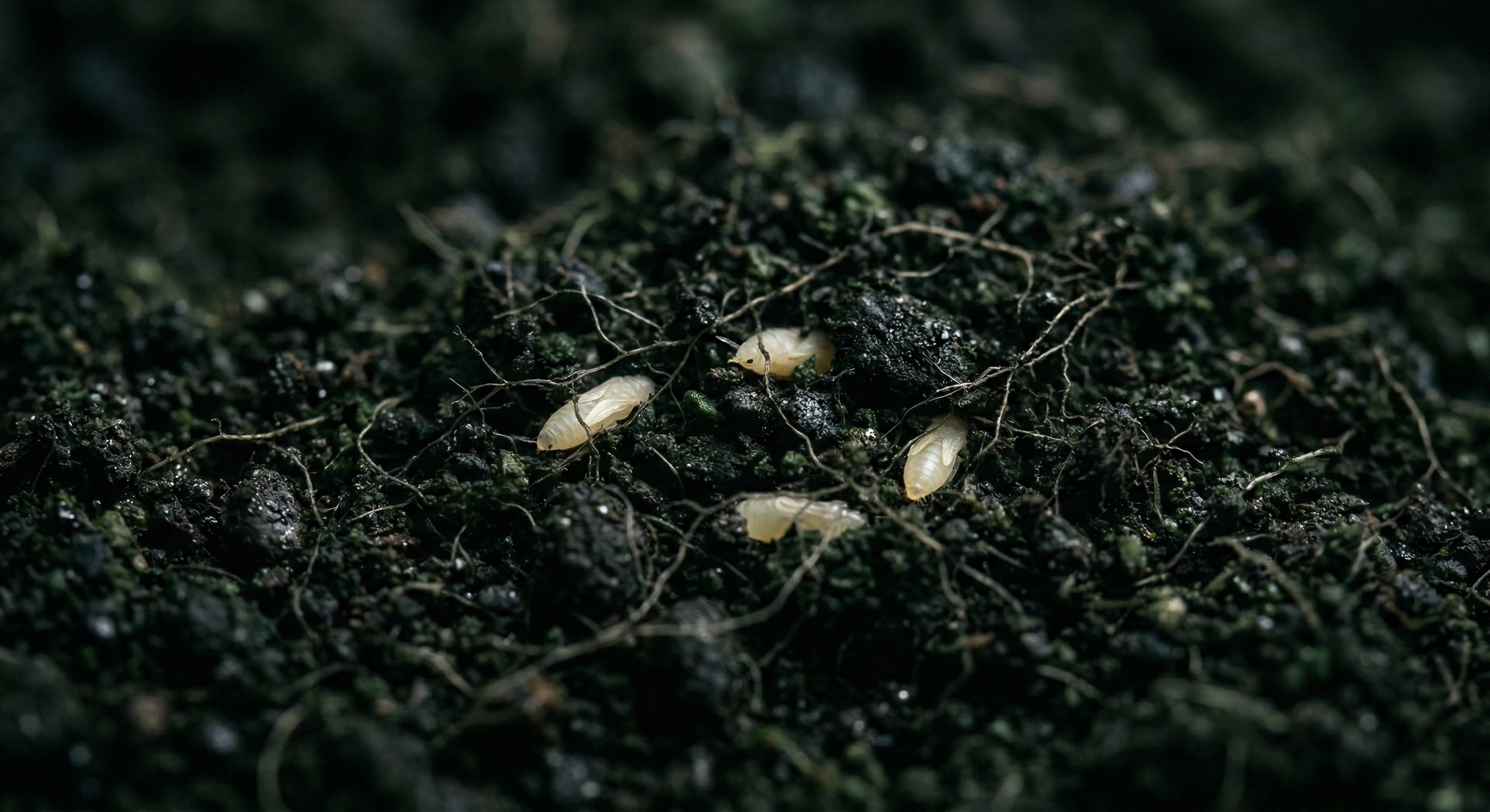 Thrips pupae in soil — the hidden stage foliar treatment cannot reach