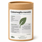 Container with a label for Coleomegilla maculata on a white background