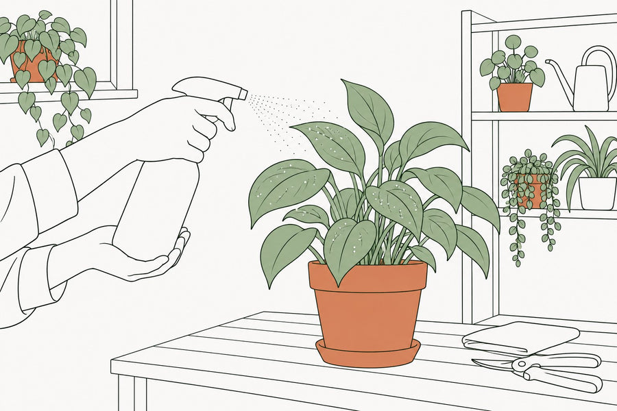 Mist the plants