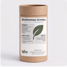 Kraft tube of FGMN Stratiolaelaps scimitus soil predatory mites, labelled for fungus gnat larvae and soil pests.